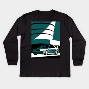 Merc 190E Evo II (Green) Kids Long Sleeve T-Shirt